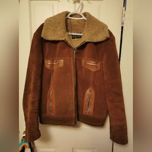 Vintage Suede Shearling Jacket